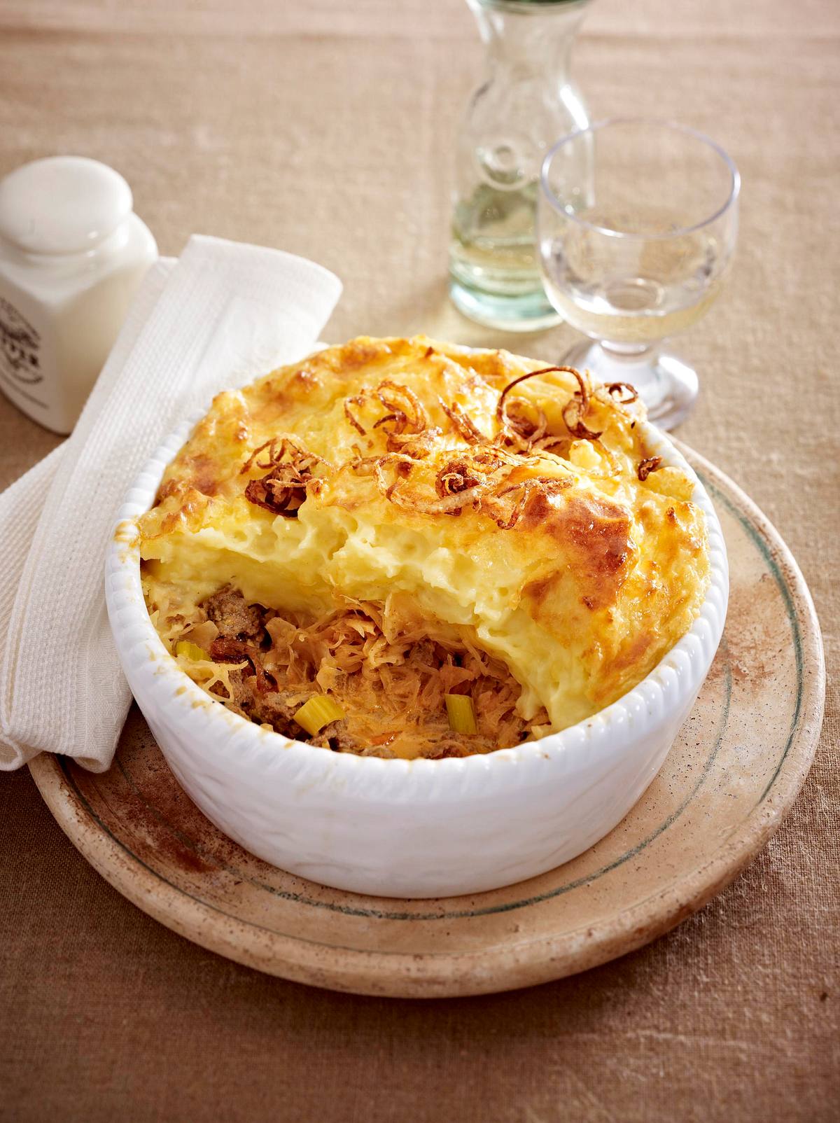 Shepherd's Pie mit Sauerkraut Rezept