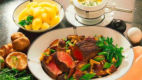Shiitake-Gemüse mit Rinderfilet Rezept - Foto: Horn