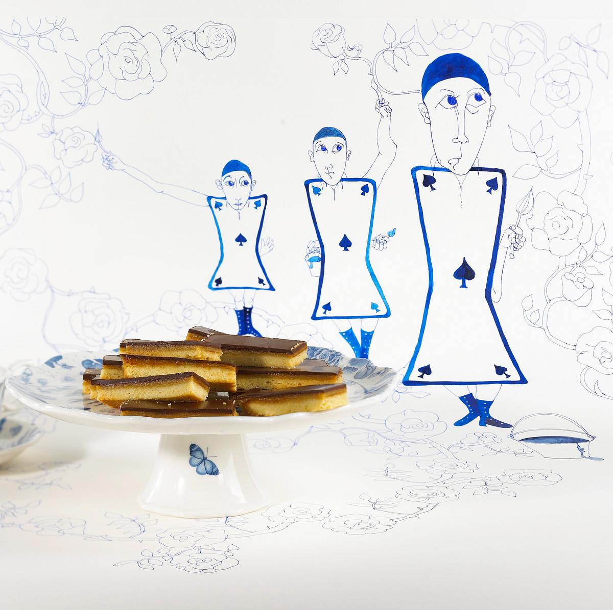 Shortbread mit Toffee und Schokolade Rezept