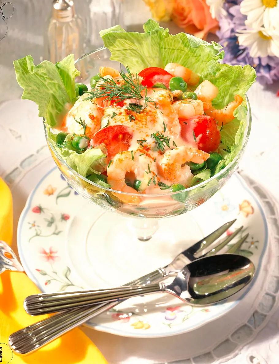 Shrimps-Cocktail in Cognac-Soße Rezept