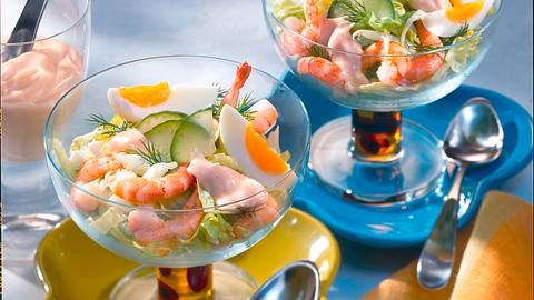 Shrimps-Cocktail mit Ei Rezept - Foto: House of Food / Bauer Food Experts KG