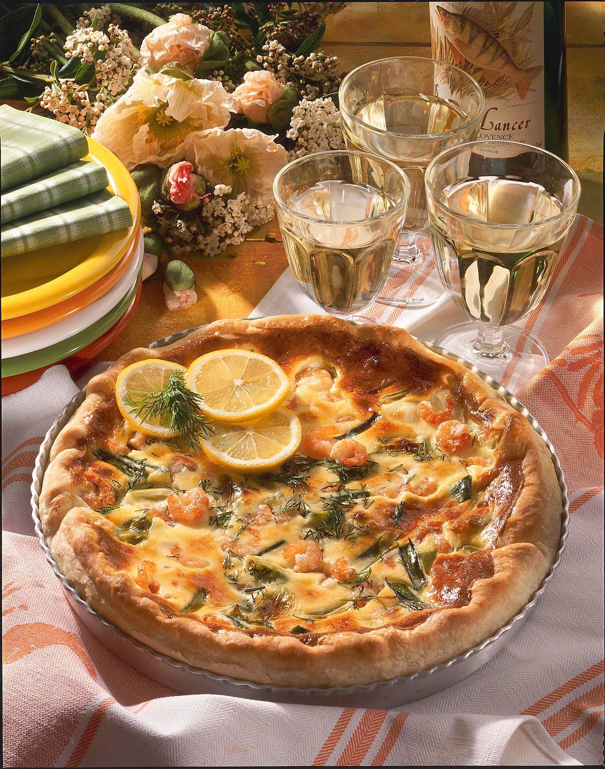 Shrimps-Quiche Rezept