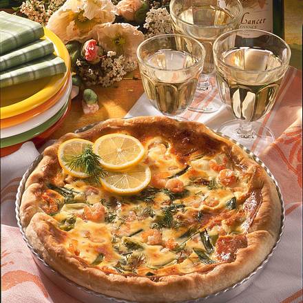 Shrimps-Quiche Rezept