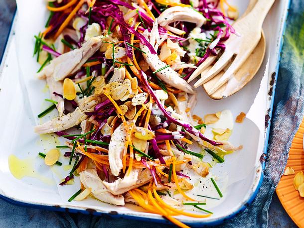 Skinny Coleslaw mit Huhn Rezept Skinny Coleslaw mit Huhn Rezept