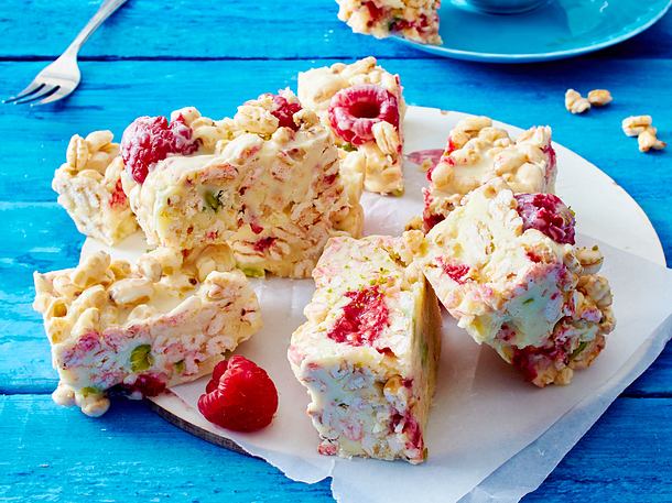 Smack-Bars mit Himbeeren Rezept
