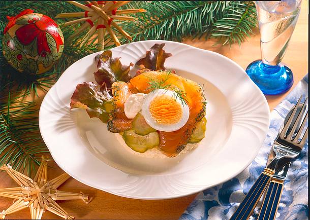 Smörebrot mit Graved Lachs Rezept Smörebrot mit Graved Lachs Rezept