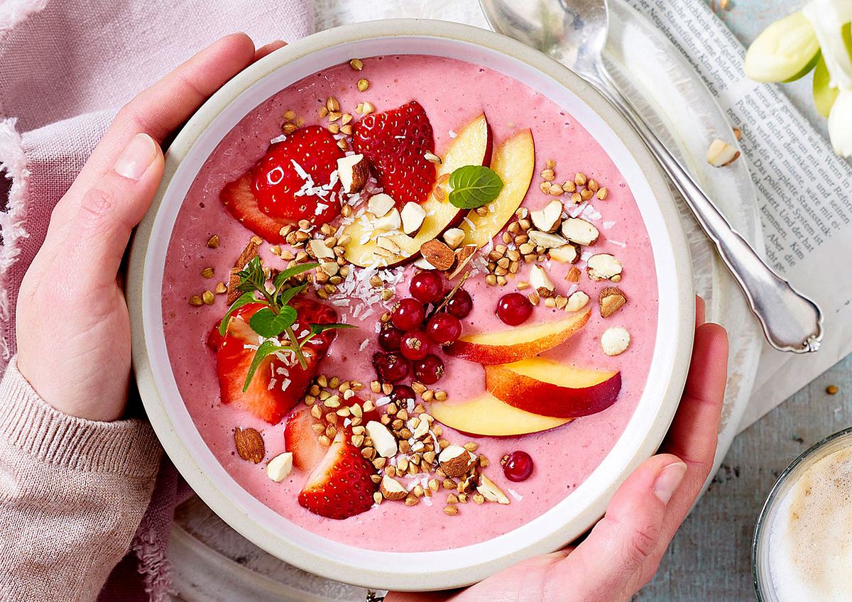 Smoothie-bowl „Pink Paradise Rezept