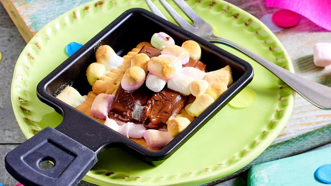 Smores-Pfännchen Rezept - Foto: LECKER @ Bauer Media Group Smores-Pfännchen Rezept - Foto: LECKER @ Bauer Media Group