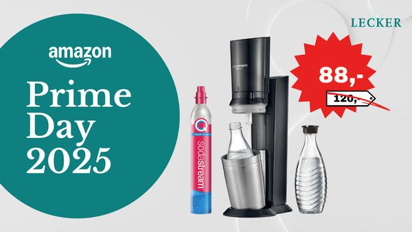 Der SodaStream Crystal 3.0 beim Amazon Prime Deal Day günstiger shoppen - Foto: PR / LECKER.de