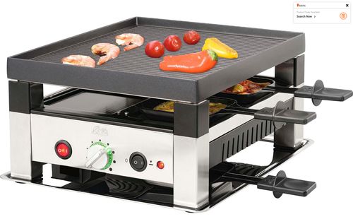 Solis Raclette 5 in 1 Table Grill for 4