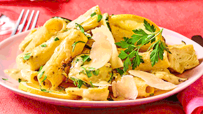 Sommer-Pasta mit Artischocken Rezept - Foto: LECKER @ Bauer Media Group