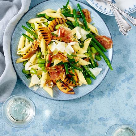 Sommer-Pasta mit Bohnen Rezept Sommer-Pasta mit Bohnen Rezept