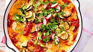 Sommer-Shakshuka Rezept - Foto: LECKER @ Bauer Media Group Sommer-Shakshuka Rezept - Foto: LECKER @ Bauer Media Group
