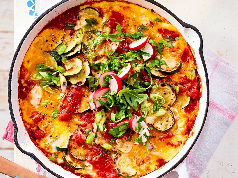 Sommer-Shakshuka Rezept Sommer-Shakshuka Rezept