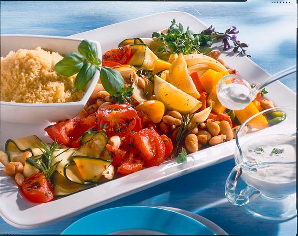 Sommergemüse mit Couscous Rezept Sommergemüse mit Couscous Rezept
