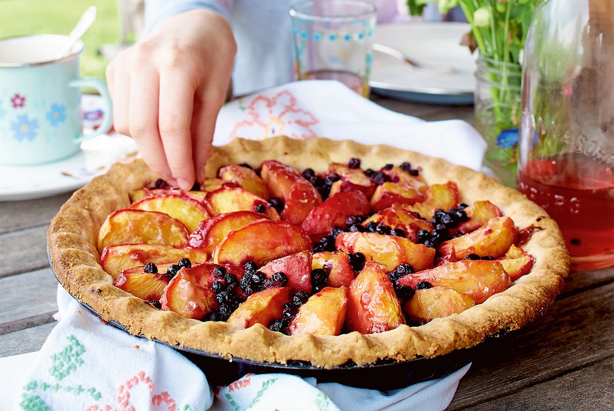 Sommerliche Nektarinentarte Rezept