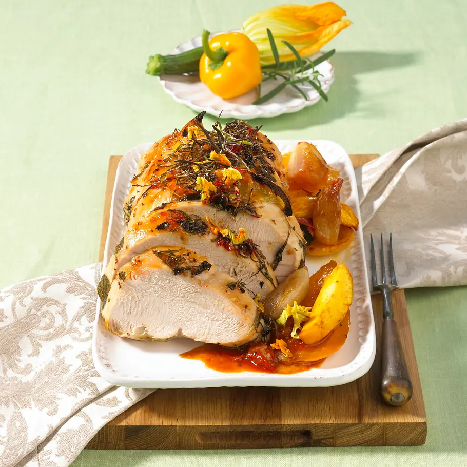 Sommerlicher Putenbraten Rezept