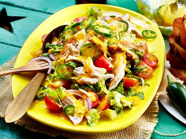 Sommersalat mit Mango-Jalapeño-Dressing Rezept