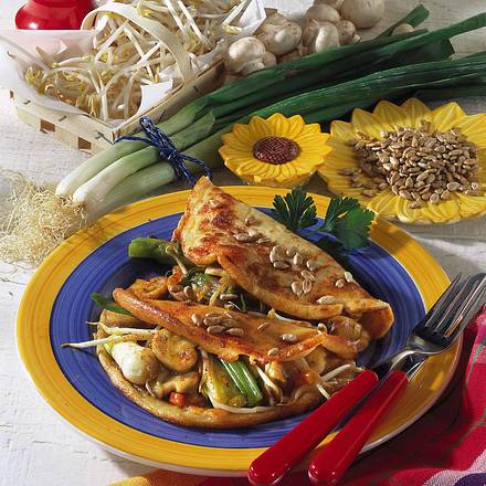 Sonnenblumenkern-Pfannkuchen Rezept Sonnenblumenkern-Pfannkuchen Rezept