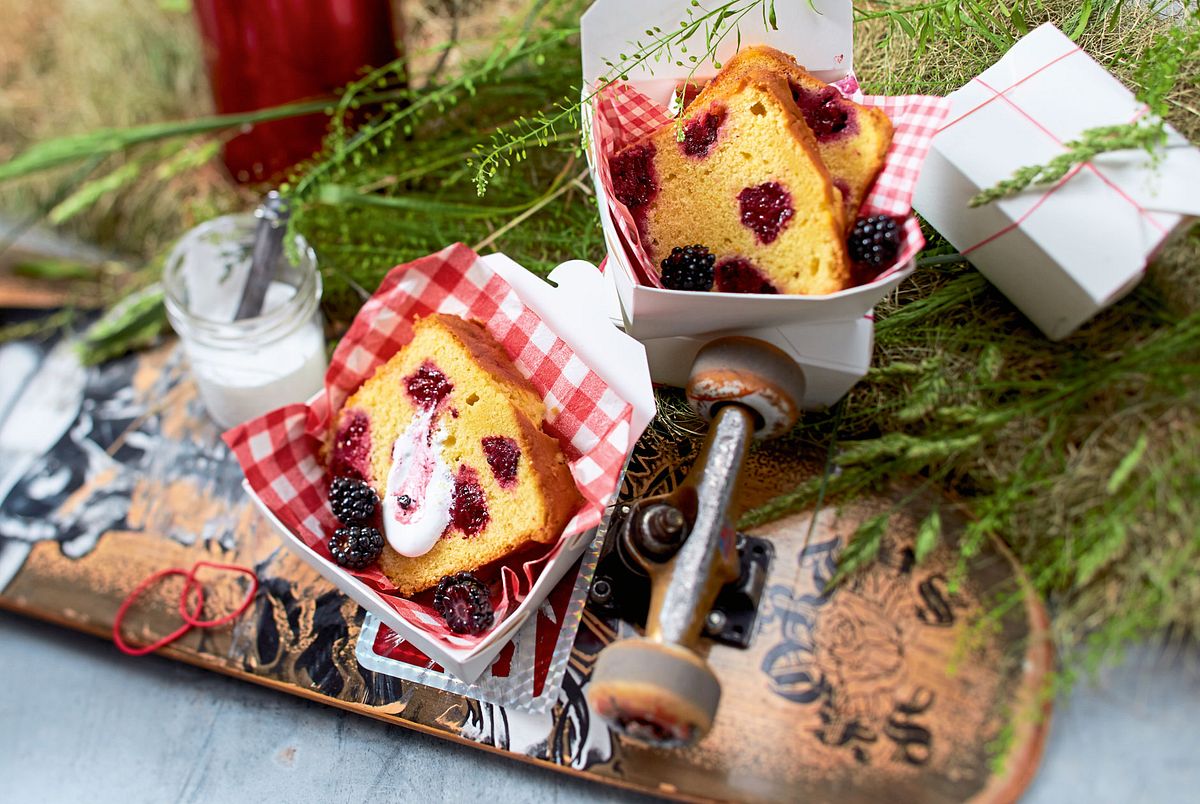 Sonnenschein-Brombeer-Kuchen Rezept