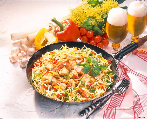 Spätzle-Filet-Pfanne Rezept Spätzle-Filet-Pfanne Rezept