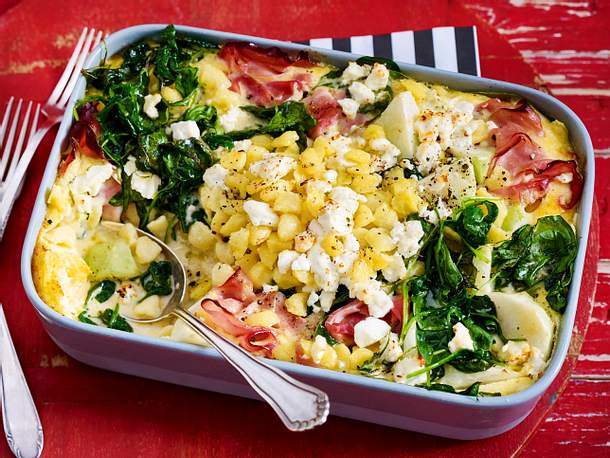 Spätzleauflauf „Platz da, hier komm ich!“ Rezept Spätzleauflauf „Platz da, hier komm ich!“ Rezept