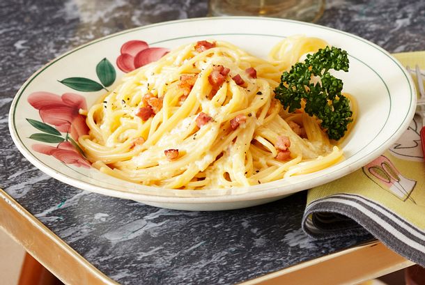 Spaghetti alla Carbonara Rezept Spaghetti alla Carbonara Rezept