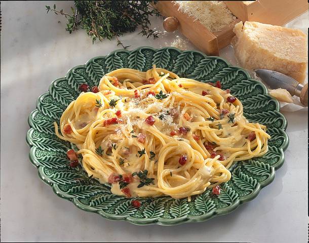Spaghetti alla Carbonara Rezept Spaghetti alla Carbonara Rezept