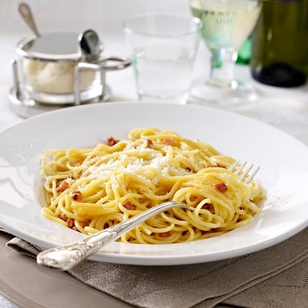 Spaghetti alla Carbonara (Spaghetti nach Art der Köhler) Rezept