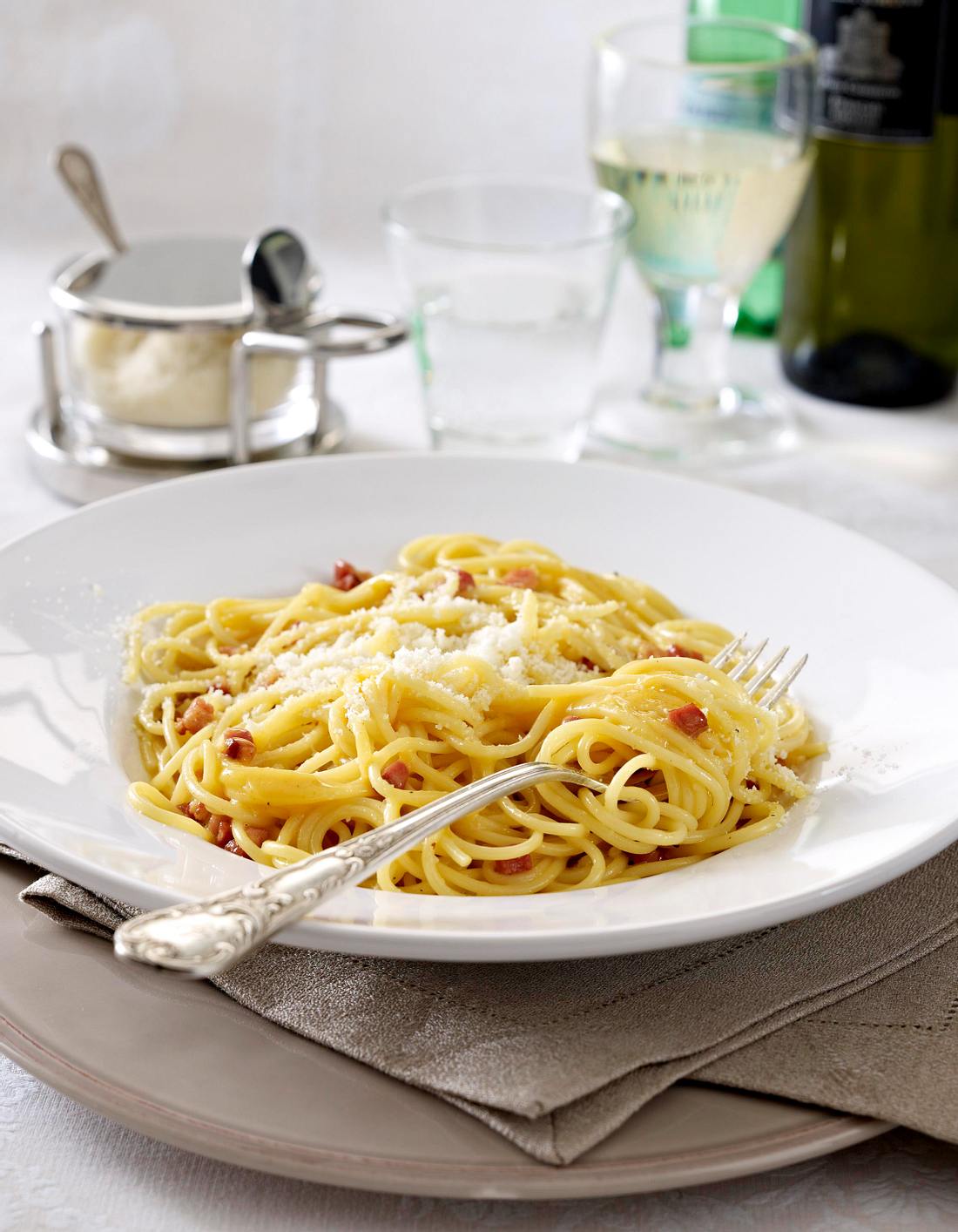 Spaghetti alla Carbonara (Spaghetti nach Art der Köhler) Rezept Spaghetti alla Carbonara (Spaghetti nach Art der Köhler) Rezept
