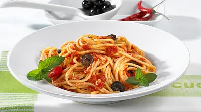 Spaghetti allarrabbiata Rezept - Foto: LECKER @ Bauer Media Group