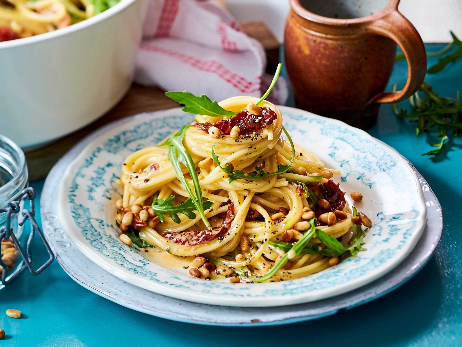 Spaghetti Carbonara „Caprese“ Rezept LECKER