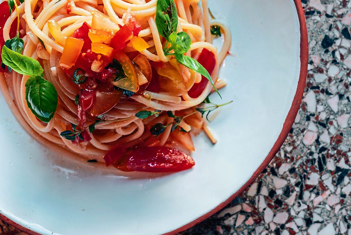 Spaghetti Colatura di Alici mit Tomaten Rezept