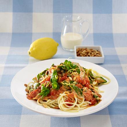 Spaghetti mit cremiger Tomatensoße Rezept