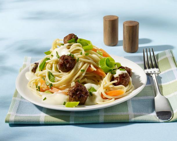 Spaghetti mit Hackbällchen Rezept Spaghetti mit Hackbällchen Rezept
