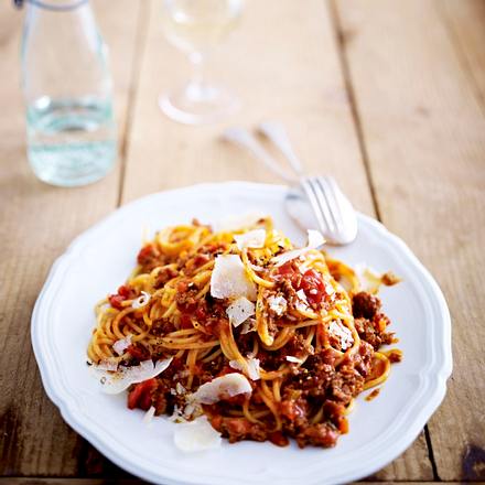 Spaghetti mit Kalbs-Bolognese Rezept