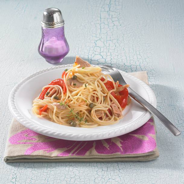 Spaghetti mit Thunfisch (Diät) Rezept Spaghetti mit Thunfisch (Diät) Rezept