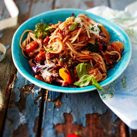 Spaghetti mit Tomatensoße Rezept Spaghetti mit Tomatensoße Rezept