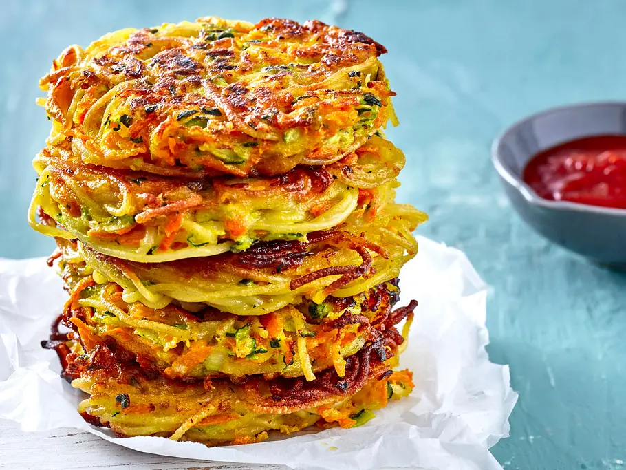 Spaghetti- (Möhren-)Türmchen Rezept Spaghetti- (Möhren-)Türmchen Rezept