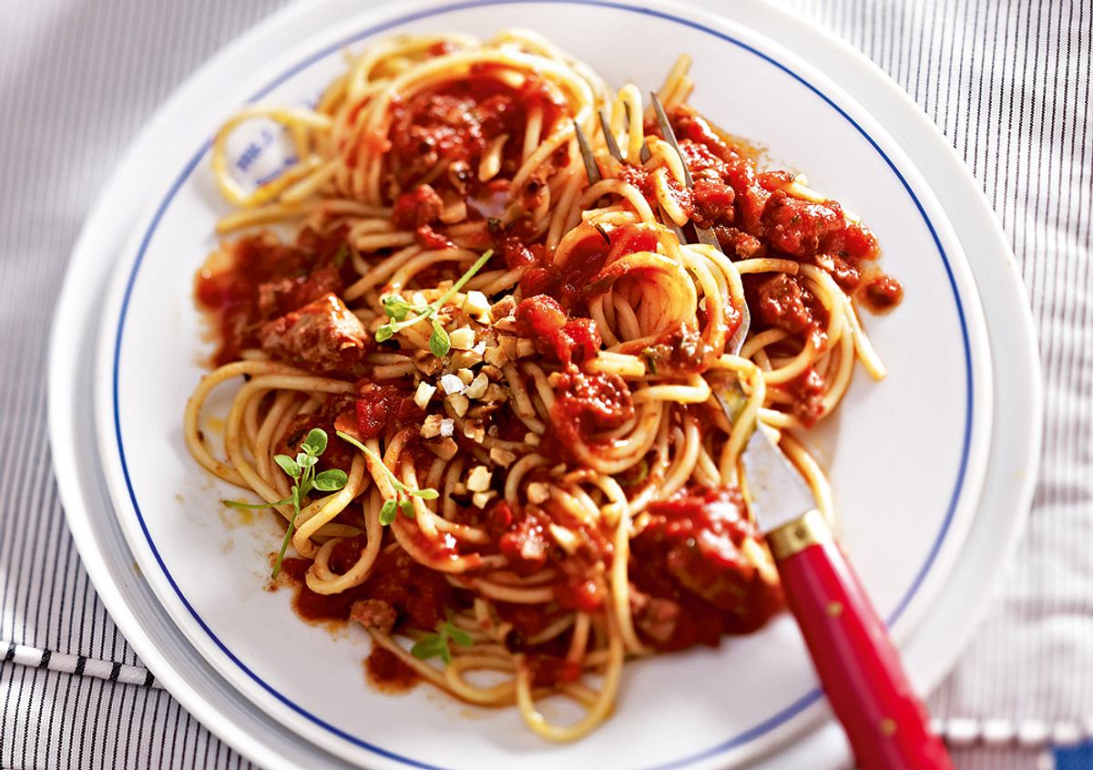 Spaghetti Tofunese Rezept