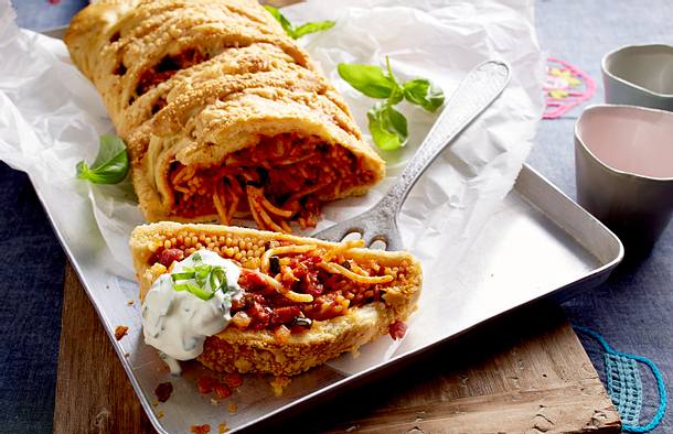 Spaghetti-Zopf Rezept