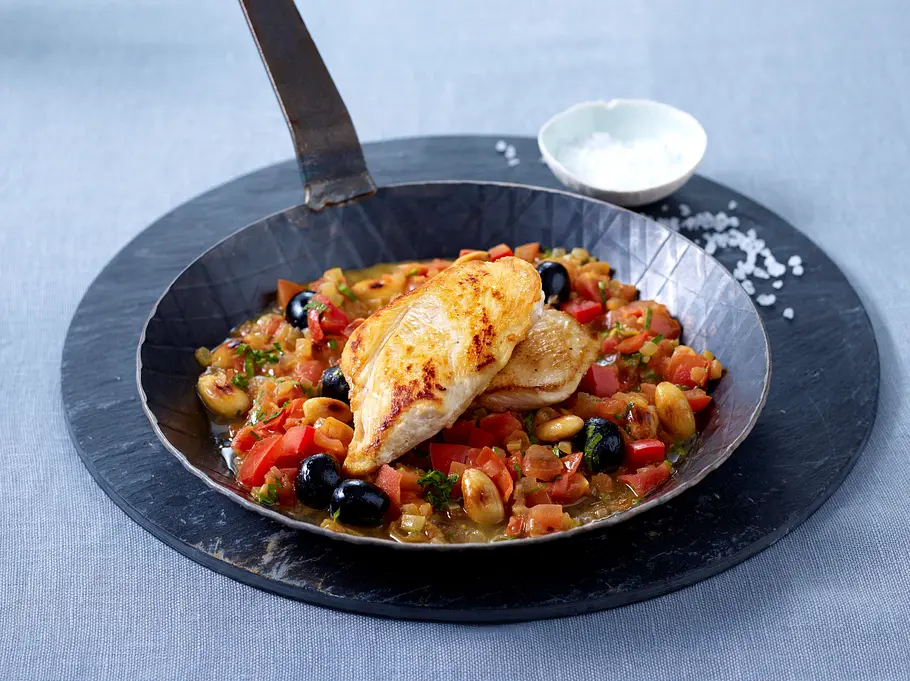 Spanische Hähnchenpfanne Rezept Spanische Hähnchenpfanne Rezept