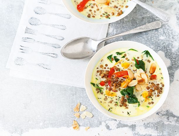 Spanische Linsensuppe mit Spinat Rezept Spanische Linsensuppe mit Spinat Rezept