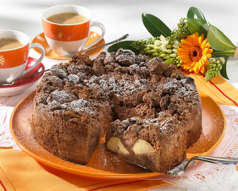 Spanischer Apfelkuchen mit Streuseln Rezept