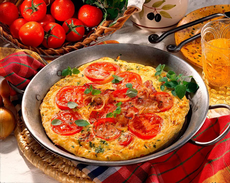 Spanisches Tomaten-Omelett Rezept Spanisches Tomaten-Omelett Rezept