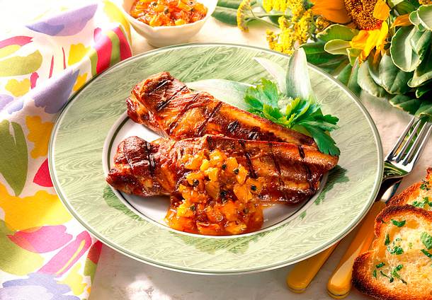 Spareribs mit Ananas-Chutney Rezept