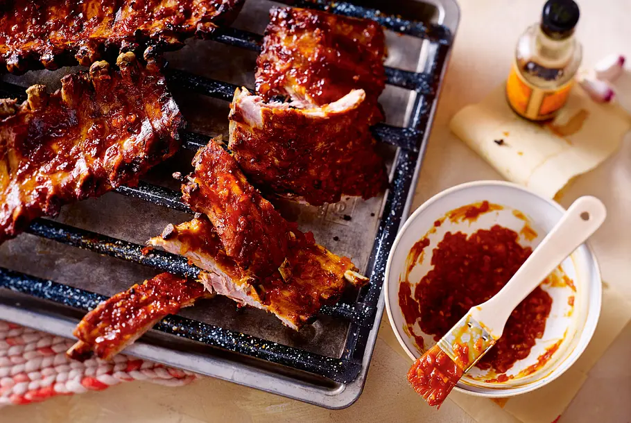 Spareribs mit BBQ-Soße Rezept Spareribs mit BBQ-Soße Rezept