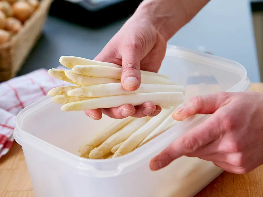 Weißen Spargel in Dose einfrieren
