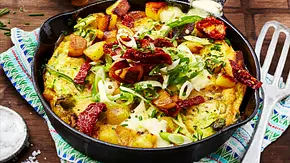 Spargel-Frittata Rezept - Foto: LECKER @ Bauer Media Group Spargel-Frittata Rezept - Foto: LECKER @ Bauer Media Group
