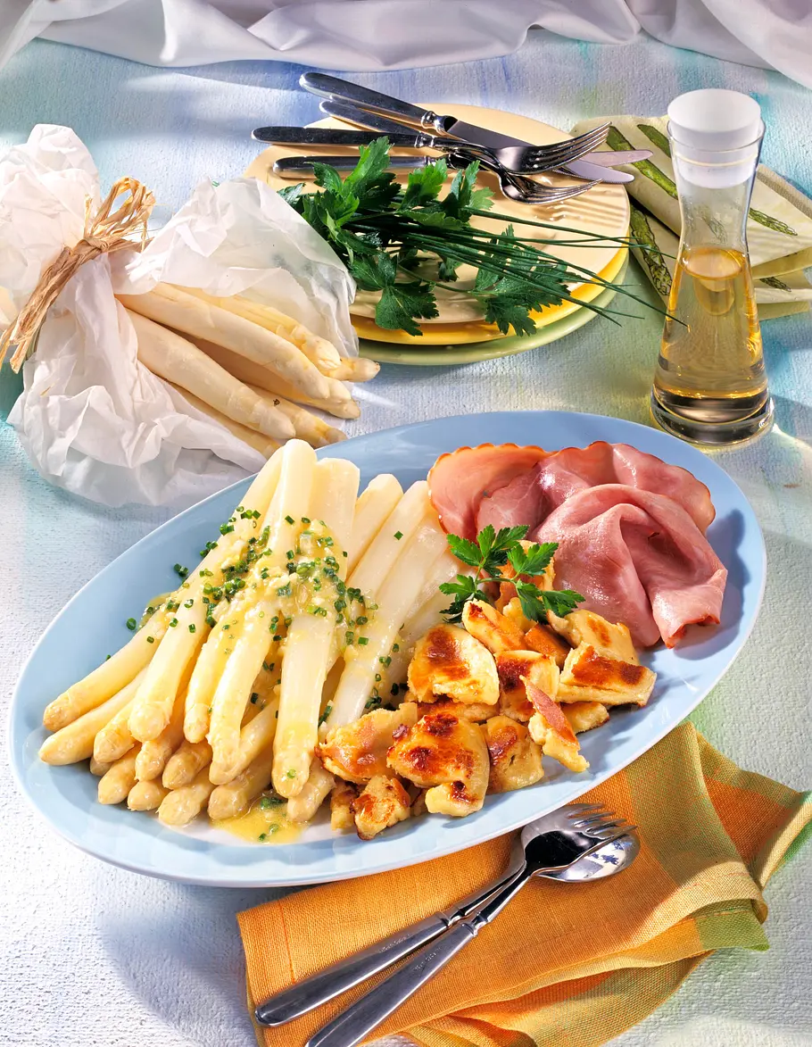 Spargel in Schnittlauch-Vinaigrette Rezept